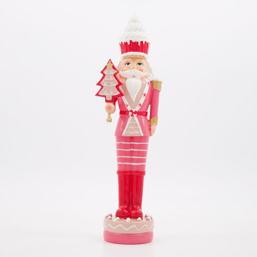 Pink Cake Nutcracker Christmas Ornament 34x9cm | TK Maxx