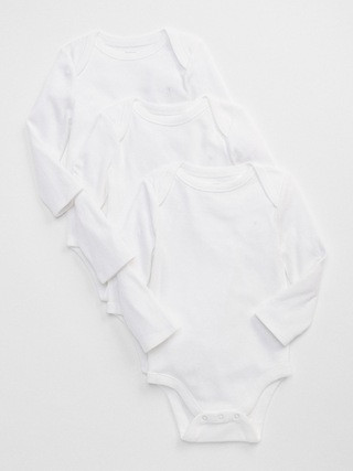 Baby First Favorite Long Sleeve Bodysuit (3-Pack) | Gap (US)
