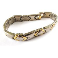 Unisex/ Men's Mixed Metal Bracelet | Etsy (US)