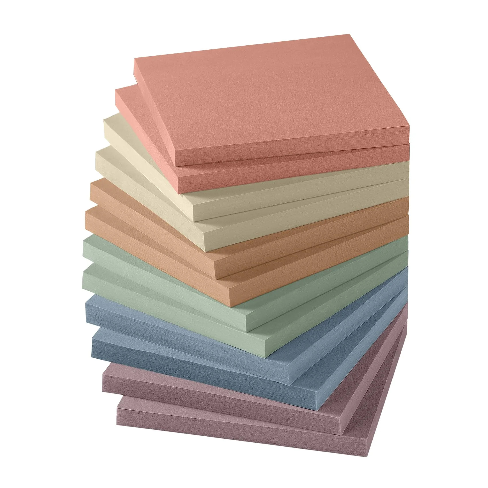 Sticky Notes, 12 Pads, 3x3 inches, Aesthetic Vintage Self-Sticky Note Pads, Ideal for Office, Stu... | Walmart (US)