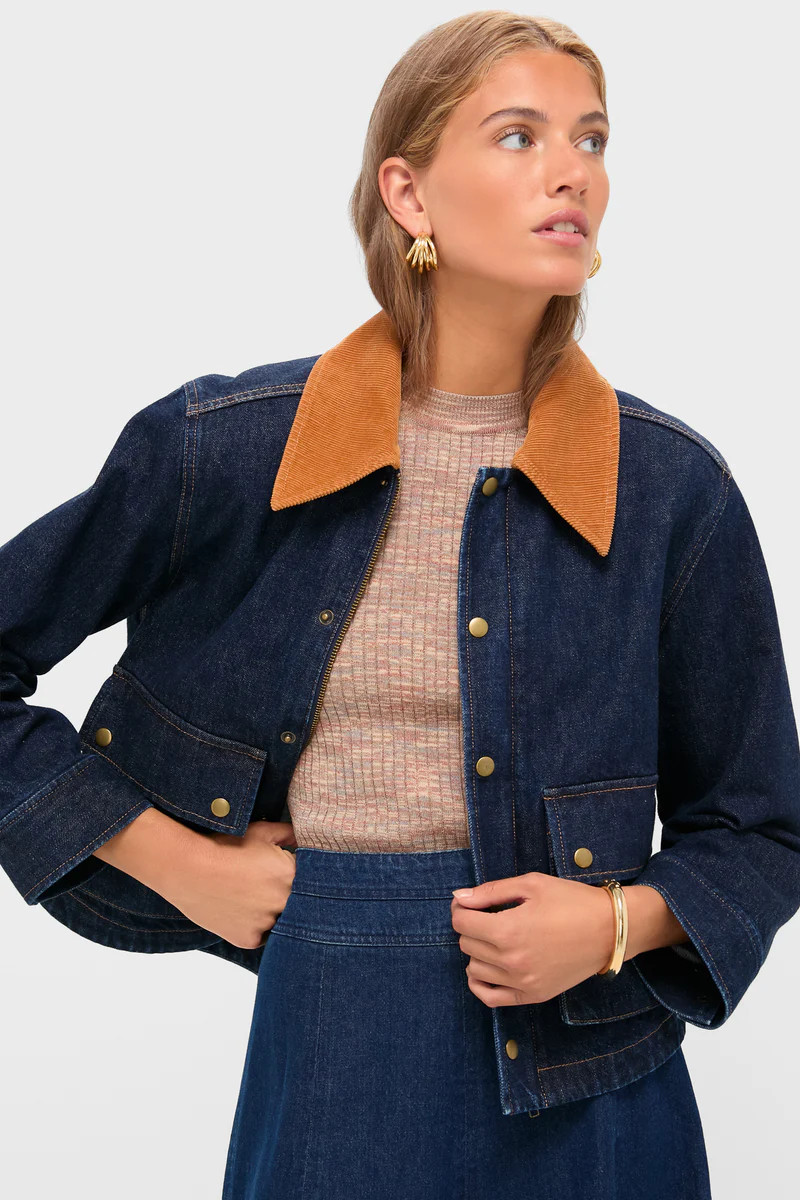 Midnight Rinse Denim Swingy Jacket | Tuckernuck (US)