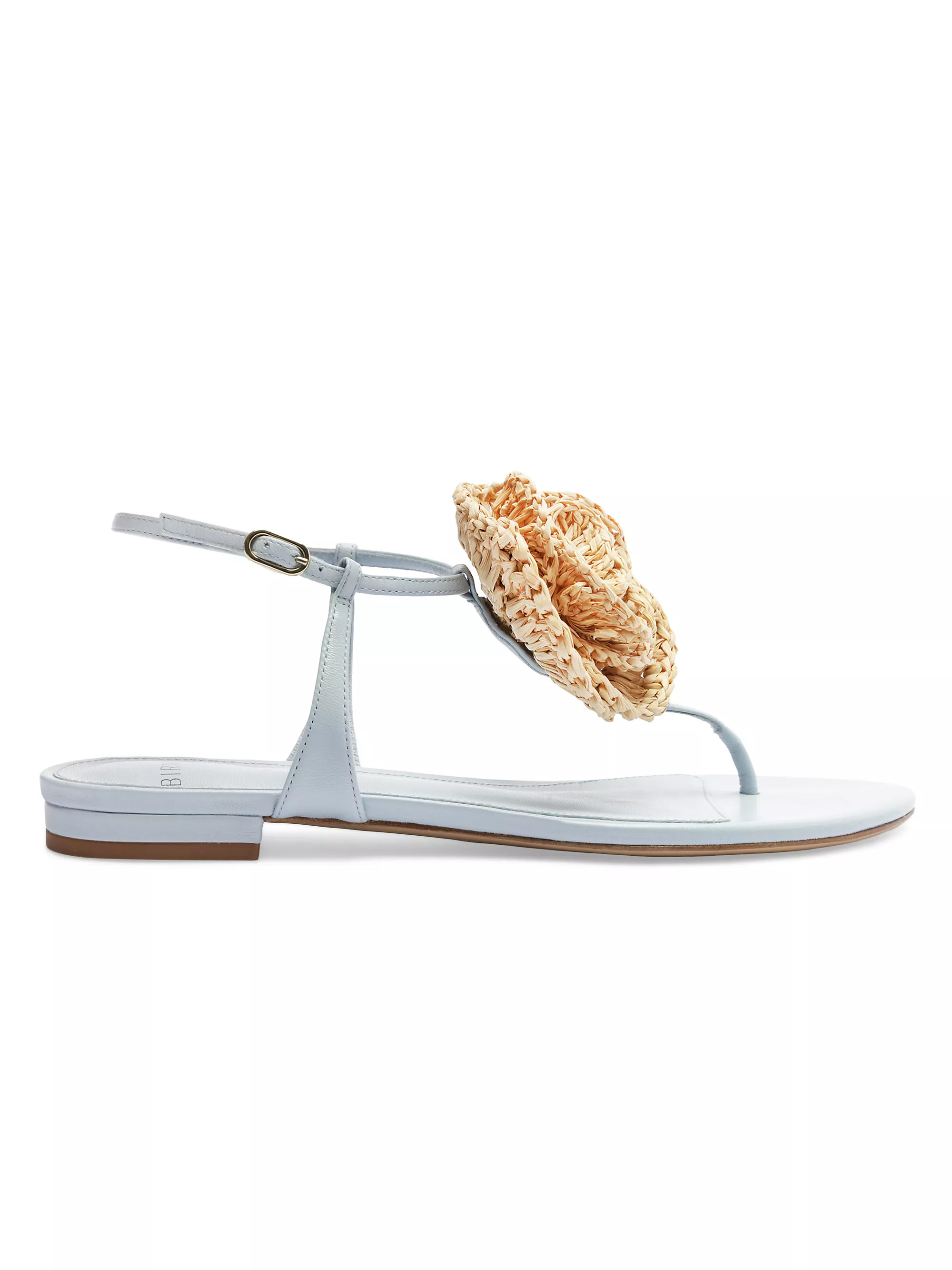 Sadie Floral-Accented Leather Sandals | Saks Fifth Avenue