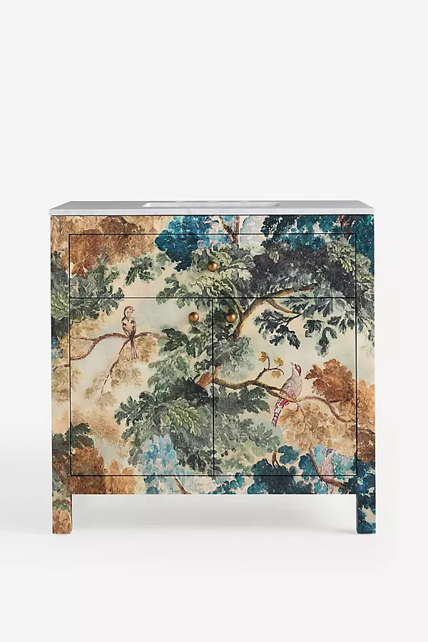 Hale Canvas Single Bathroom Vanity | Anthropologie (US)