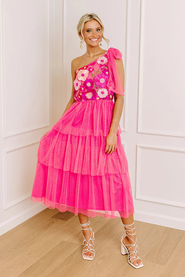 Flower Patch Ready Embroidered Midi | Impressions Online Boutique