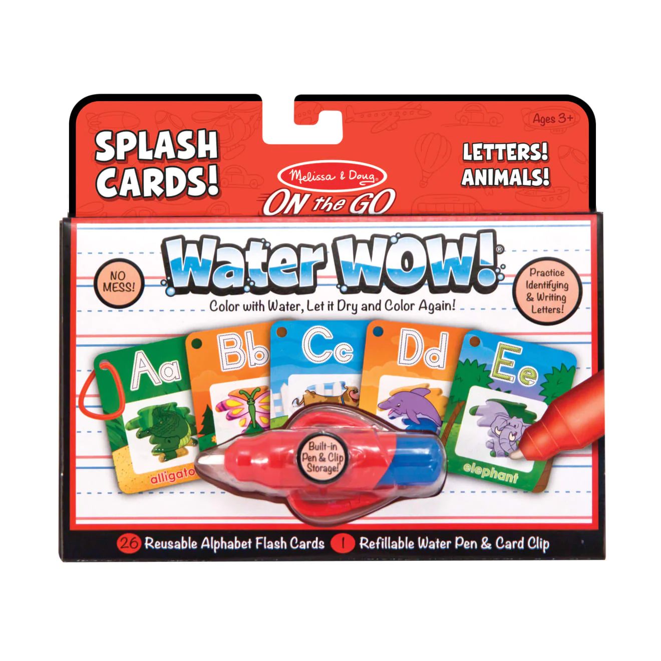 Water Wow! Alphabet Cards - On the Go Travel Activity | Melissa and Doug