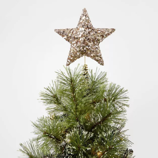 Small Sequined Star Tree Topper - Wondershop™ | Target