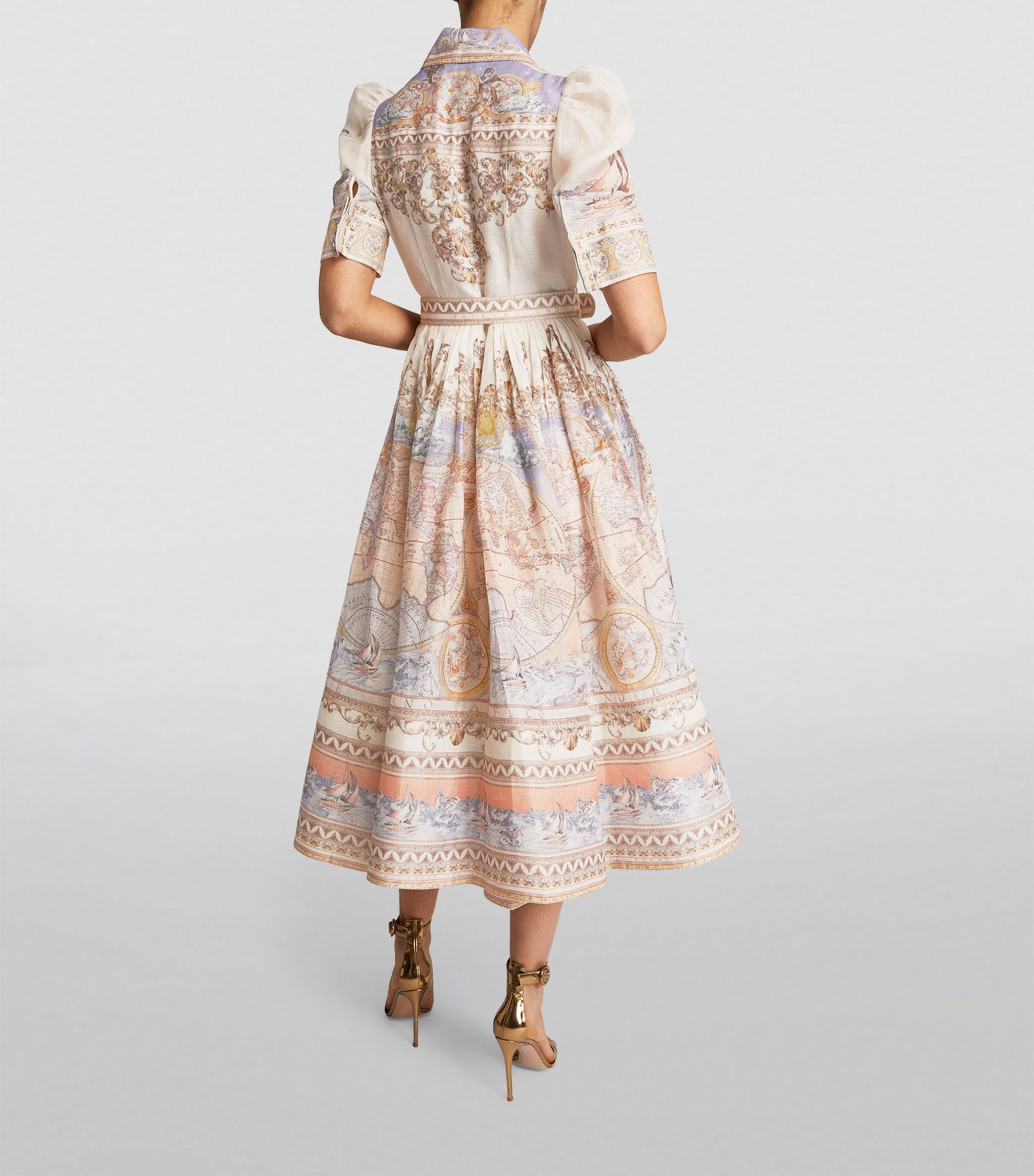 High Tide Map Print Shirt Dress | Harrods