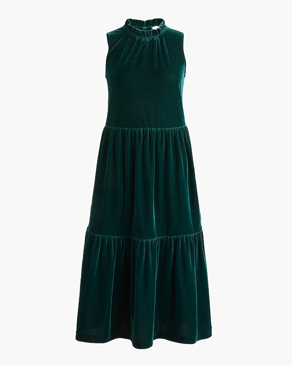 Velvet sleeveless midi dress | J.Crew Factory