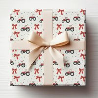 Tractor Wrapping Paper Christmas Gift Wrap Roll Farm Xmas | Etsy (US)