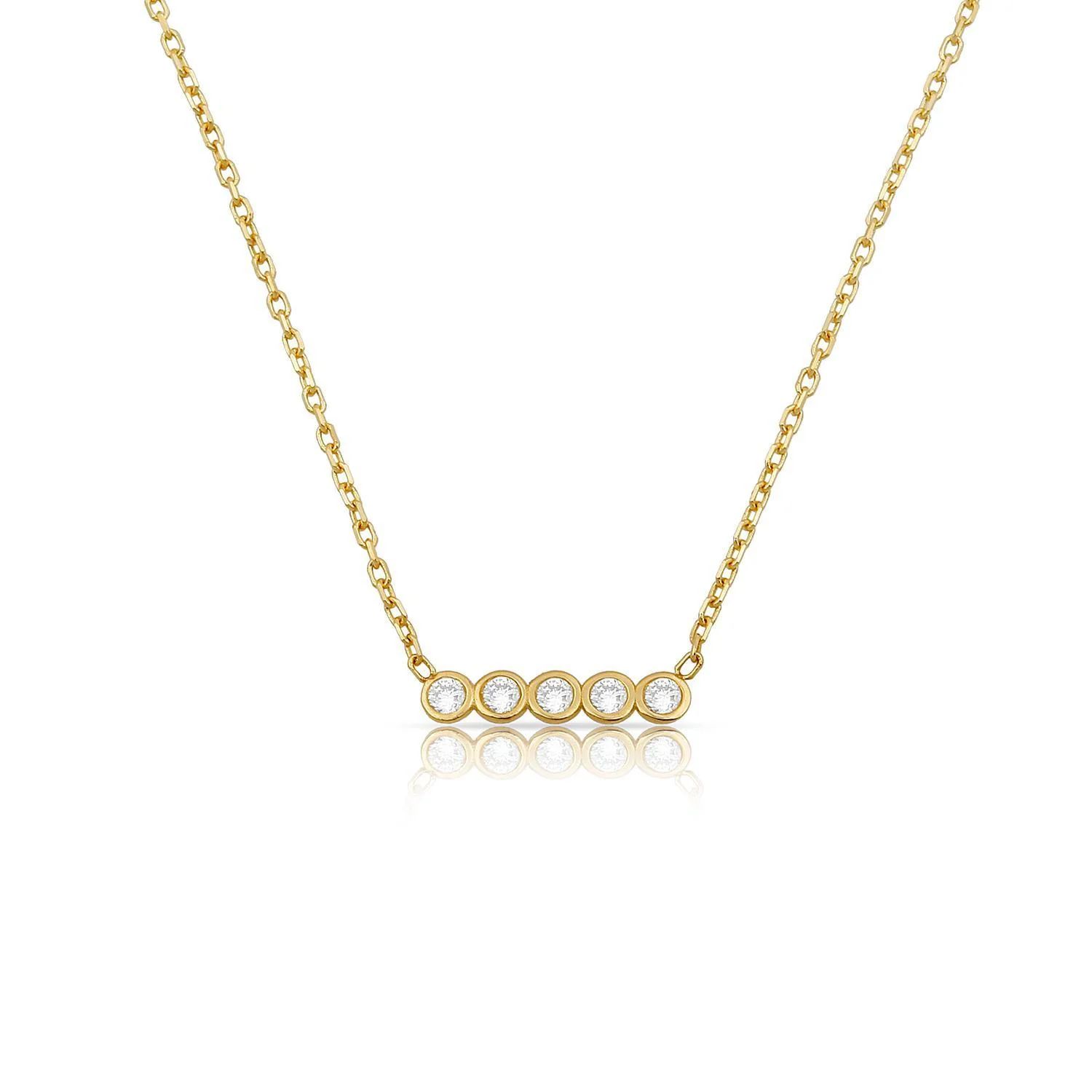 Loverly Crystal Bar Necklace | The Sis Kiss