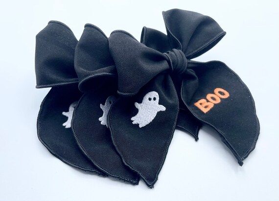 Girls Halloween Bows Ghost Bows Boo Bows Boo Youve Been - Etsy | Etsy (US)