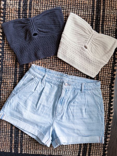 Some San Diego travel essentials for our trip — these cute shorts go with everything! (Also tagging the other items I got with this order.) (Shorts size 2 TTS, tops size S) 

Aerie
American Eagle 
Summer Outfit 
Denim Shorts 
Knit Top 
Aerie Haul 
Summer Haul 

#LTKStyleTip #LTKFestival #LTKTravel