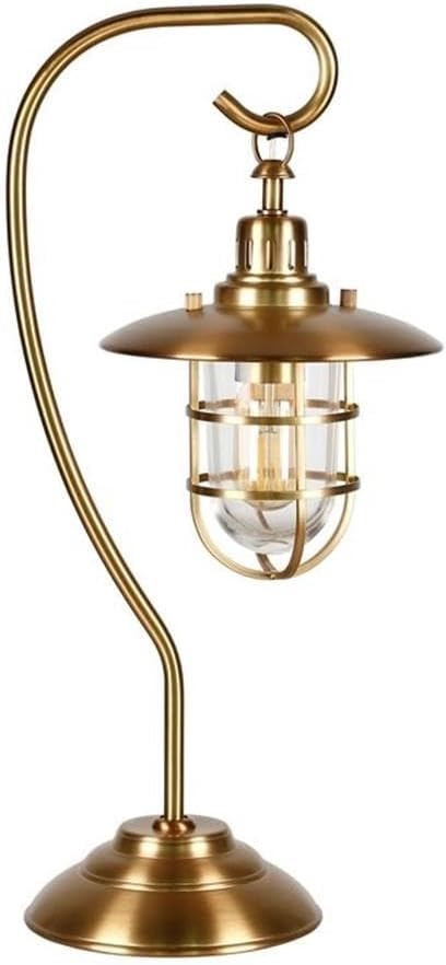 Antique Brass Metal Nautical Lantern Table Lamp | Amazon (US)