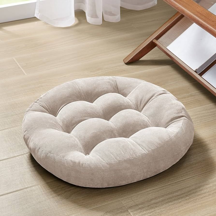 Degrees of Comfort Meditation Floor Pillow, Round Large Pillows Seating for Adults, Tufted Cordur... | Amazon (US)