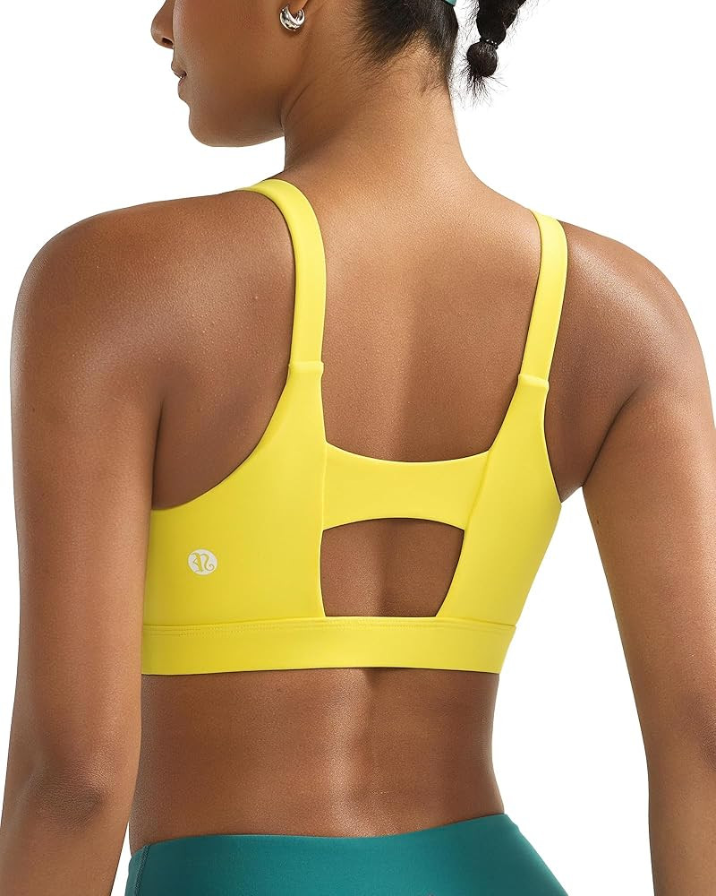 RUNNING GIRL Sports Bra for Women High Support, Molded Cup High Impact Sports Bras with Sewn in P... | Amazon (US)