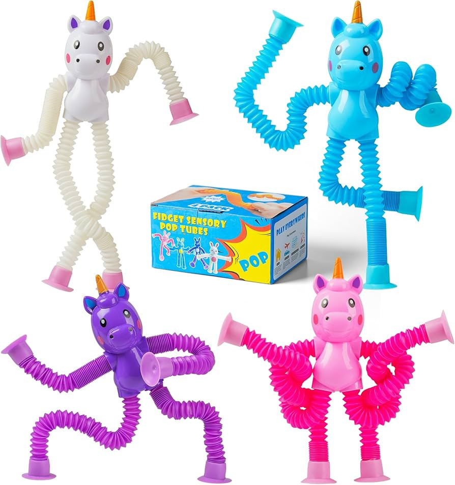 Easter Unicorn Suction Autism Toy,Easter Basket Stuffer for Kids Girls Boys Toddler,Airplane Acti... | Amazon (US)