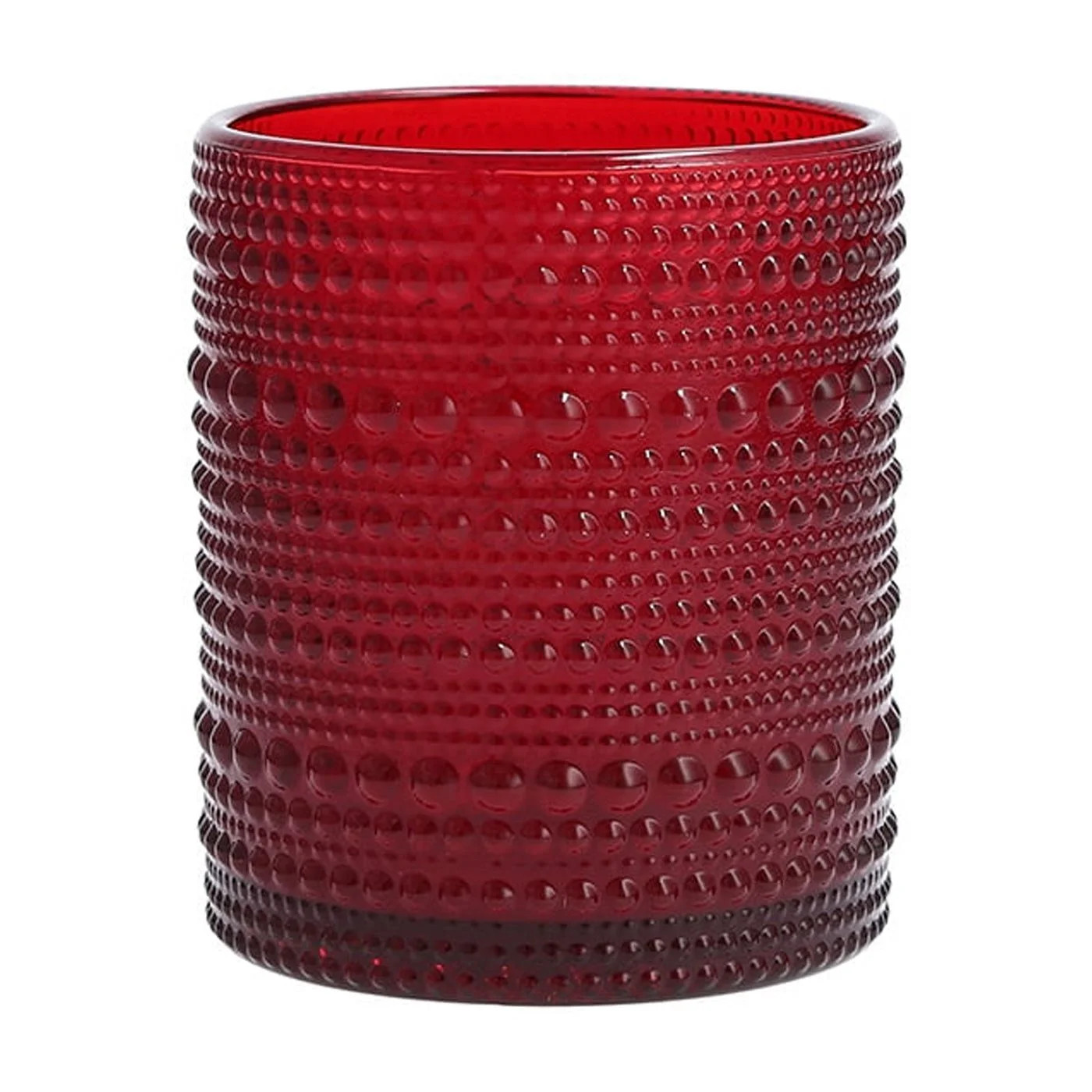 D&V By Fortessa Jupiter Double Old Fashion Glass, 10 Ounce, Set of 6, Red | Walmart (US)