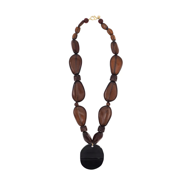 Penelope Necklace - Brown | Wolf & Badger