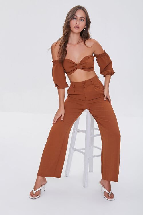 Crop Top and High-Rise Pants Set | Forever 21 (US)