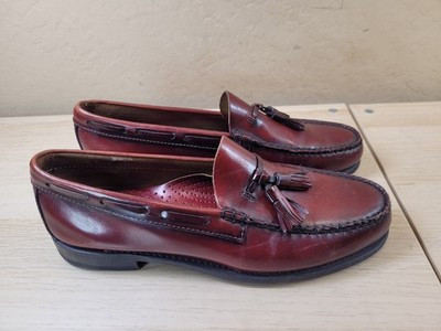 G H Bass Weejuns Burgundy Tassel Loafers Women's 9 C  MADE IN USA / VINTAGE | eBay US