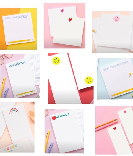 Teacher Gifting Season is coming in hot… pick a cute notepad or two and have your littles write a heartfelt note to teacher on the first page. 🍎 Use code NICOLE10 for 10% off your order!

#LTKfamily #LTKGiftGuide #LTKSeasonal