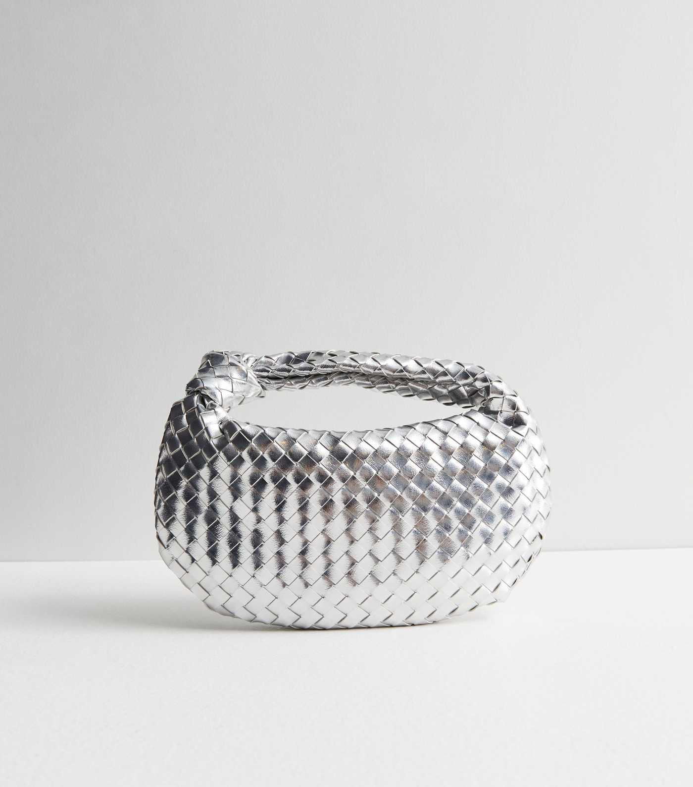 Public Desire Silver Woven Top Handle Bag | New Look | New Look (UK)