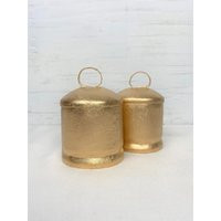 Brilliant Gold Bells-Set Of 2 - 3"" Gloriously Bright Gold Bells For Wreaths, Wind Chimes, Weddings-They Sit Easily On Any Surface-Beautiful | Etsy (US)