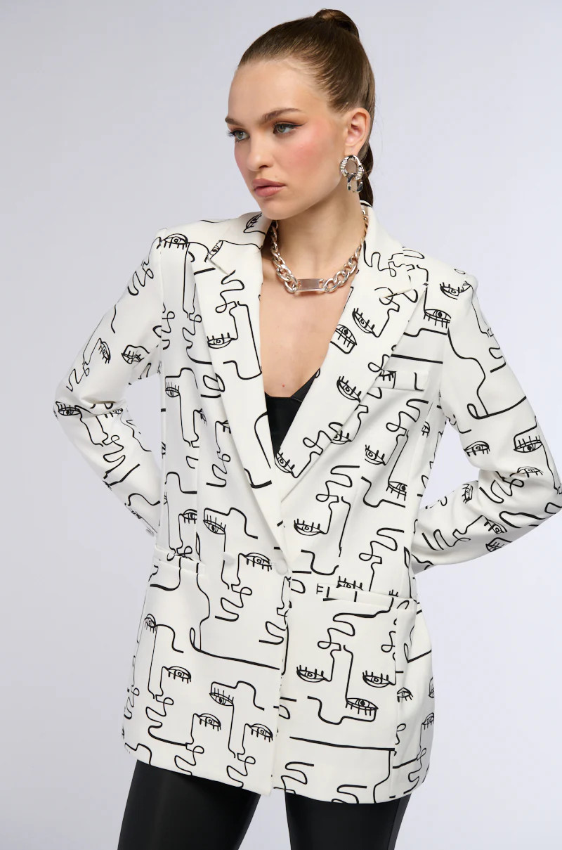 ALL THE FACES BLAZER | AKIRA