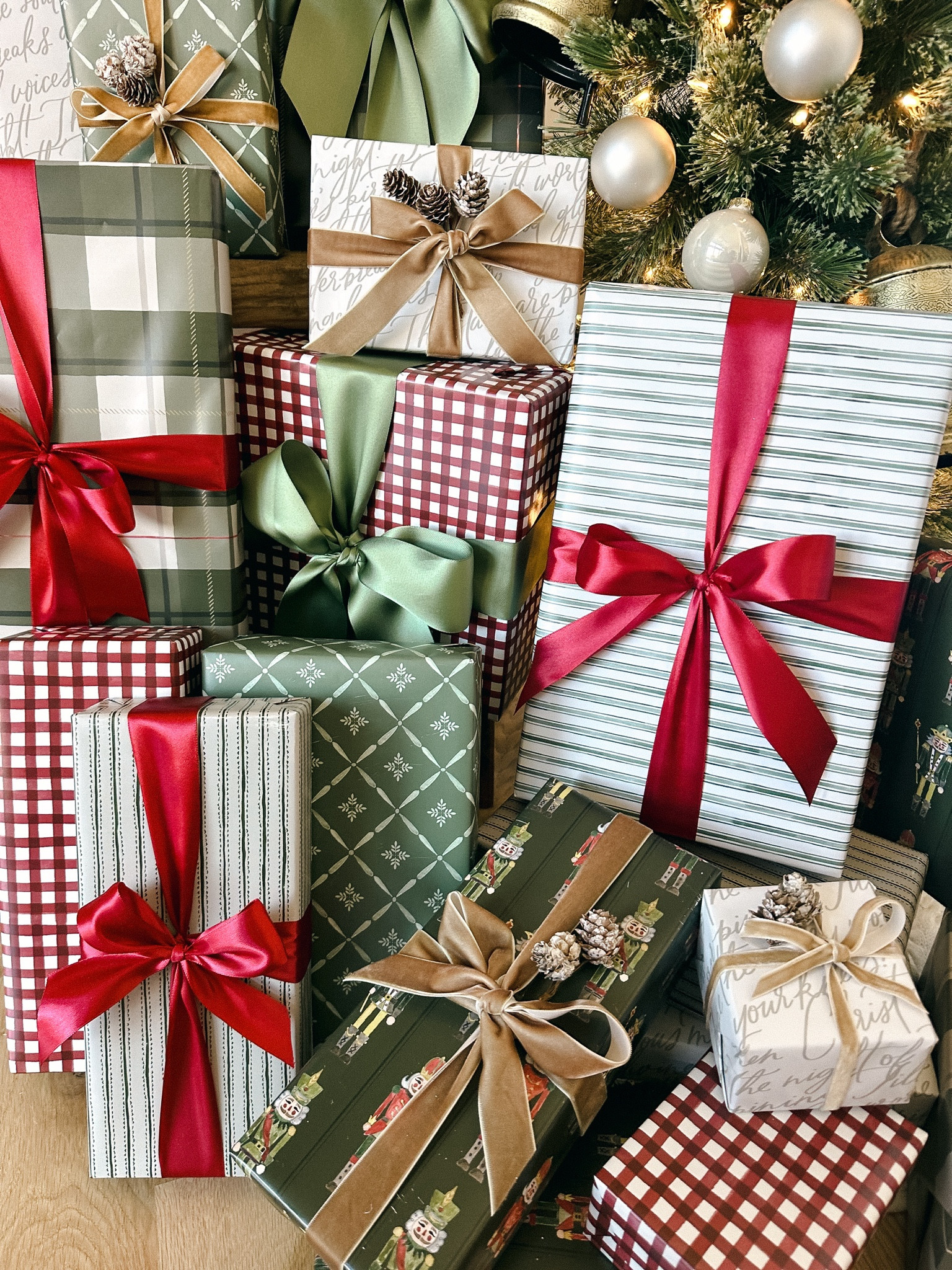 Cooper at Home Wrapping Paper & all off favorite ribbon! 