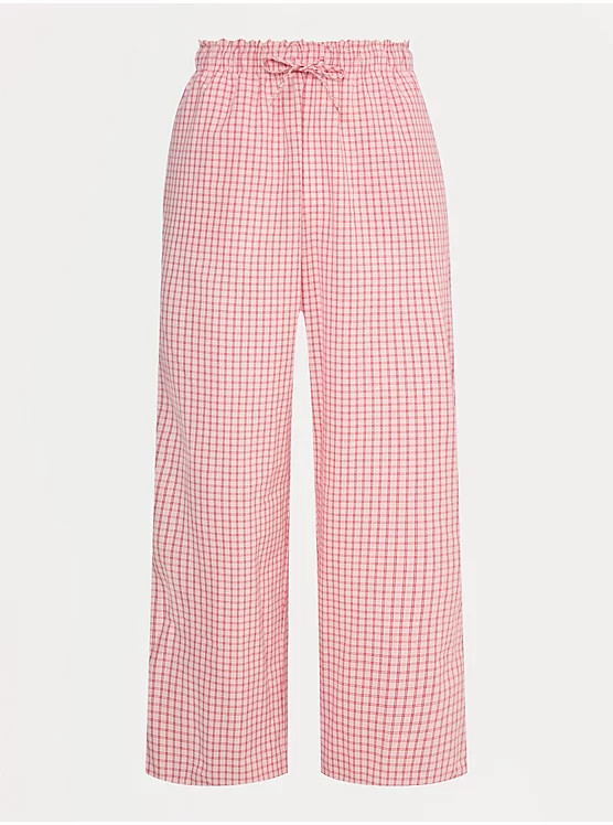 Pink Checked Heart Pyjama Bottoms | George