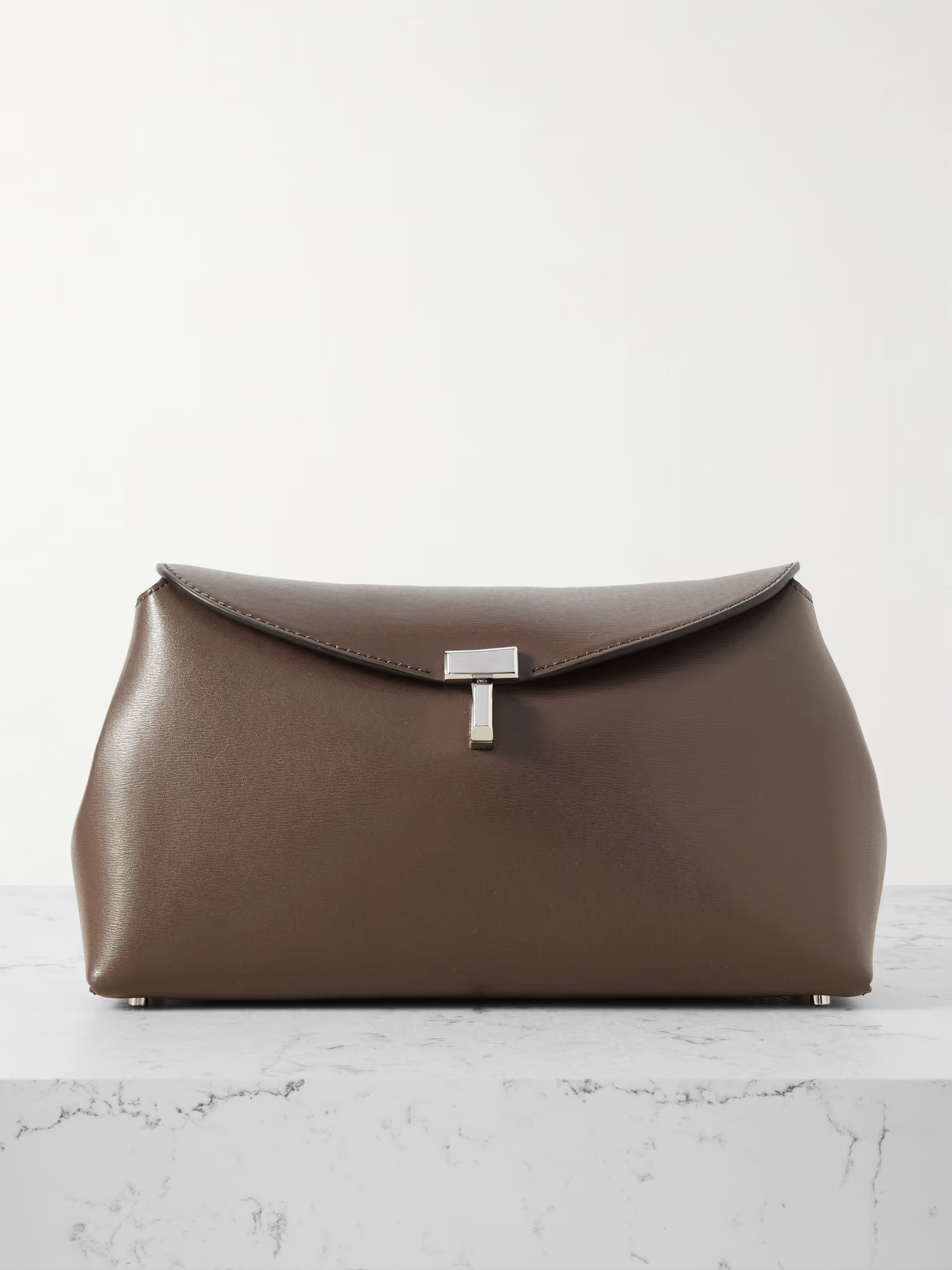 T-Lock leather clutch | NET-A-PORTER (US)