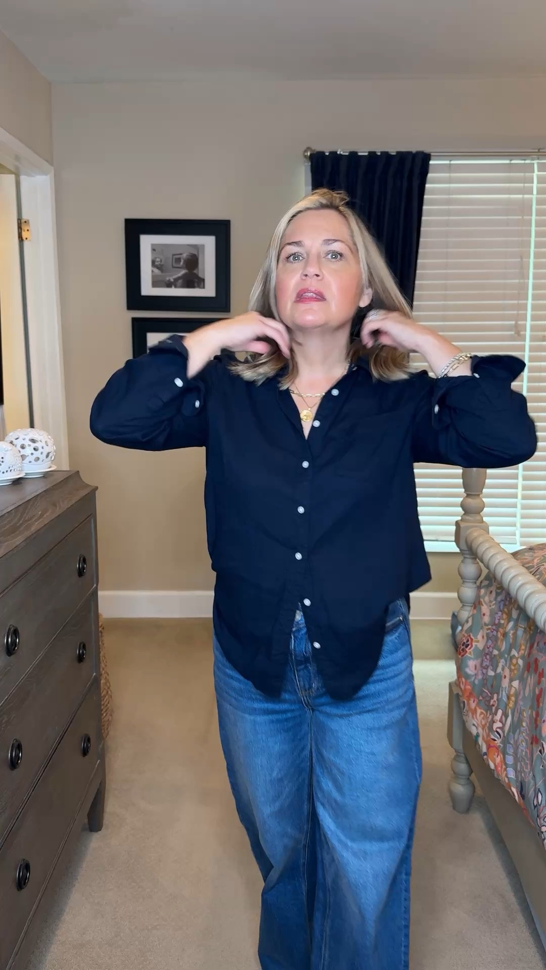 There is nothing quite like Class and this button-down linen shirt checks all the boxes! Grab it in several colors and you can wear it almost year round. It looks great with a simple pair of jeans.  I’m liking the 90s vibe of this look.  What do you think? ￼

#LTKdayinmylife #LTKOver40 #LTKgrwm