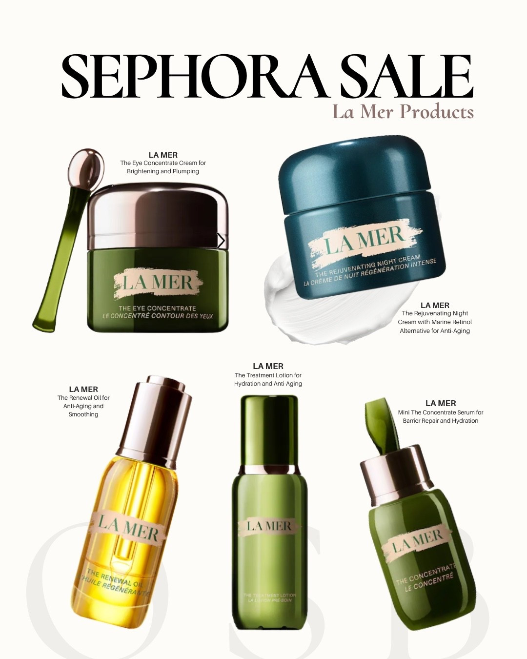 Sephora SALE La Mer picks 💚


#LTKSaleAlert #LTKselfcare #LTKBeauty
