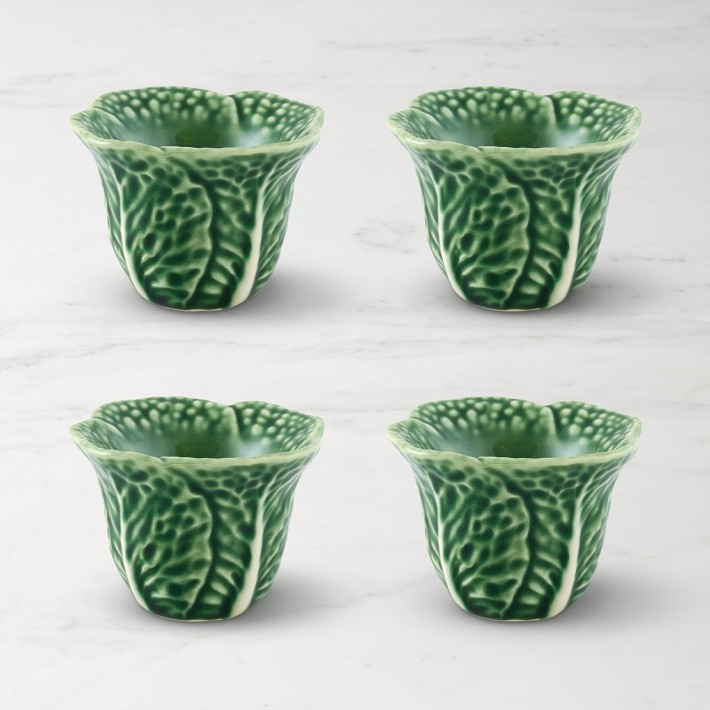 Bordallo Pinheiro Cabbage Egg Cups, Set of 4 | Williams-Sonoma