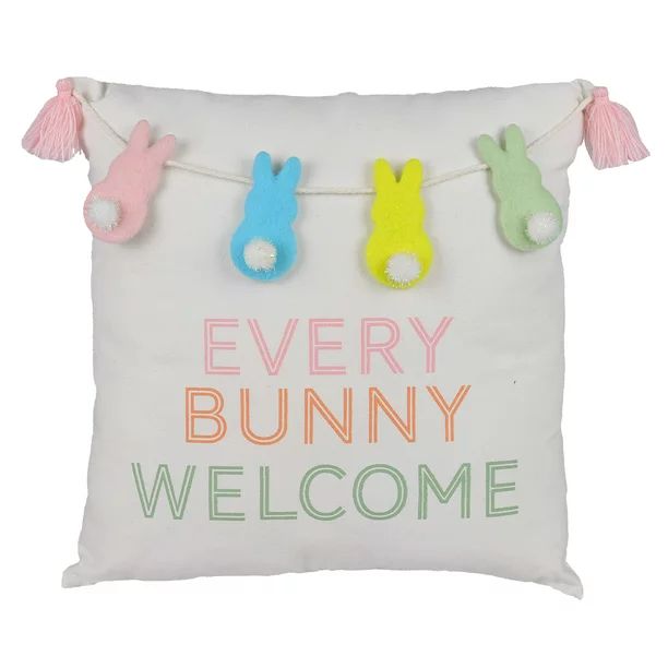 Way To Celebrate Easter Every Bunny Welcome Pillow - Walmart.com | Walmart (US)
