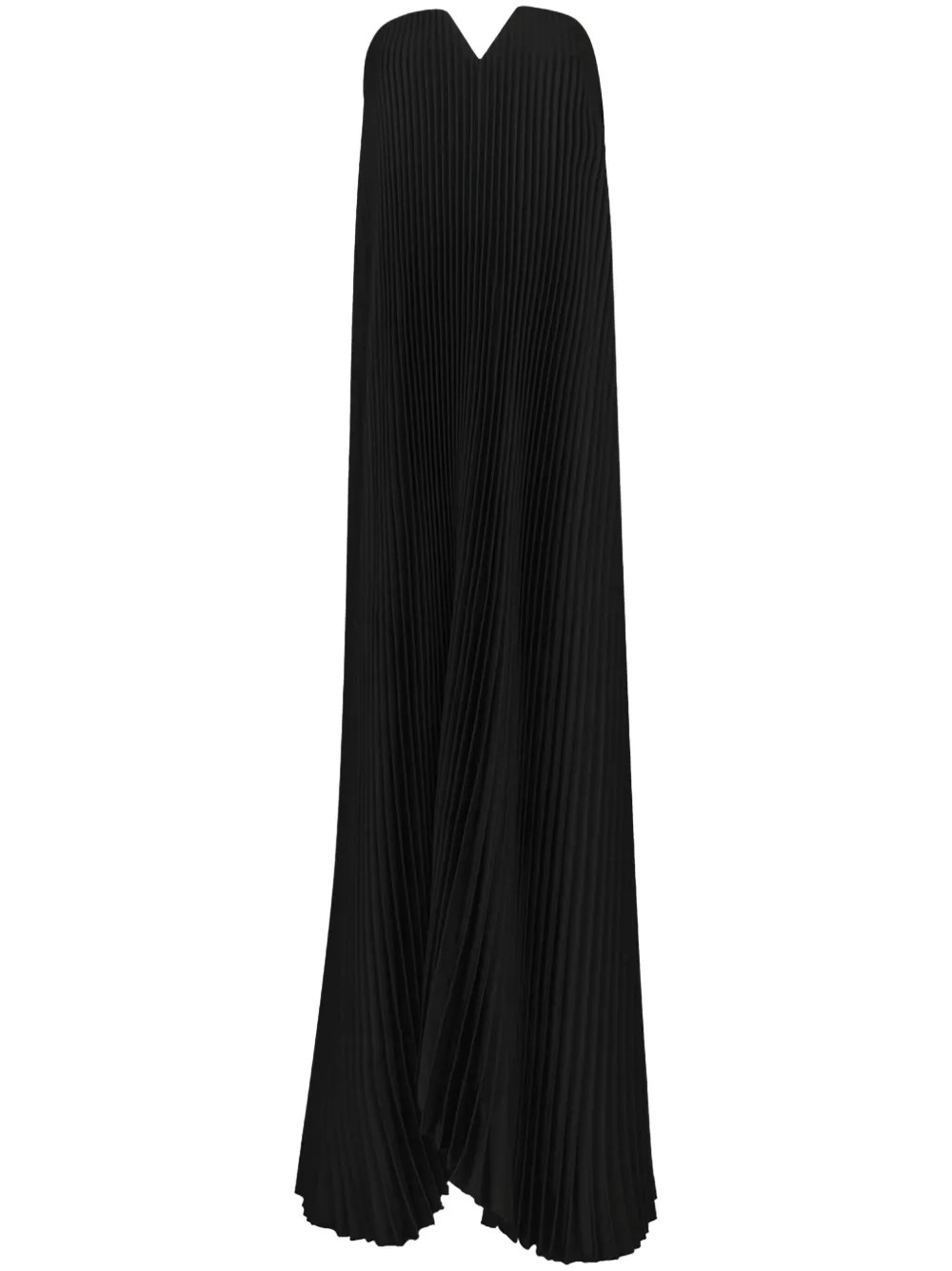 L'IDÉE Black Tie Pleated Gown - Farfetch | Farfetch Global
