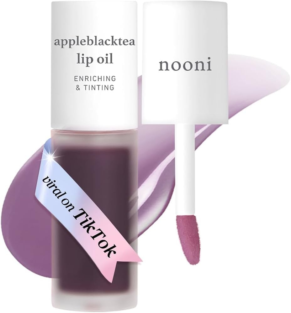 NOONI Korean Lip Oil - Appleblacktea | Long-Lasting, Moisturizing, Plumping, Revitalizing for Dry... | Amazon (US)