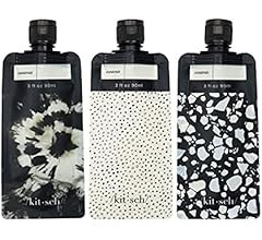 Kitsch Refillable Flat Pouch Travel Bottles Set, Leak-Proof Travel Bottles for Toiletries, TSA-Appro | Amazon (US)