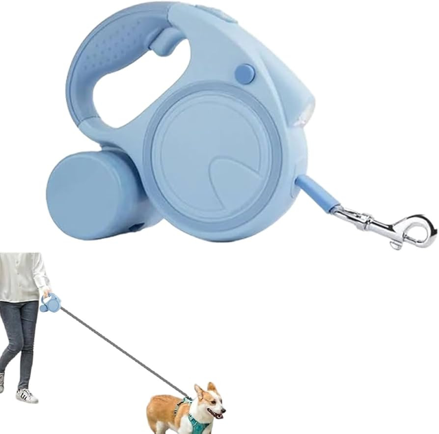 Retractable Dog Fancy Leash with Flashlight and Dispenser, 16 ft Dog Retractable Leash is Perfect... | Amazon (US)