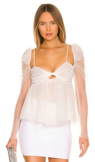 Jules Top in Blanc | Revolve Clothing (Global)