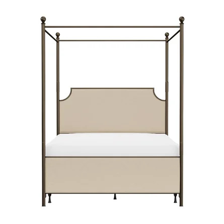 Red Barrel Studio® Ropesville Upholstered Canopy Bed | Wayfair North America