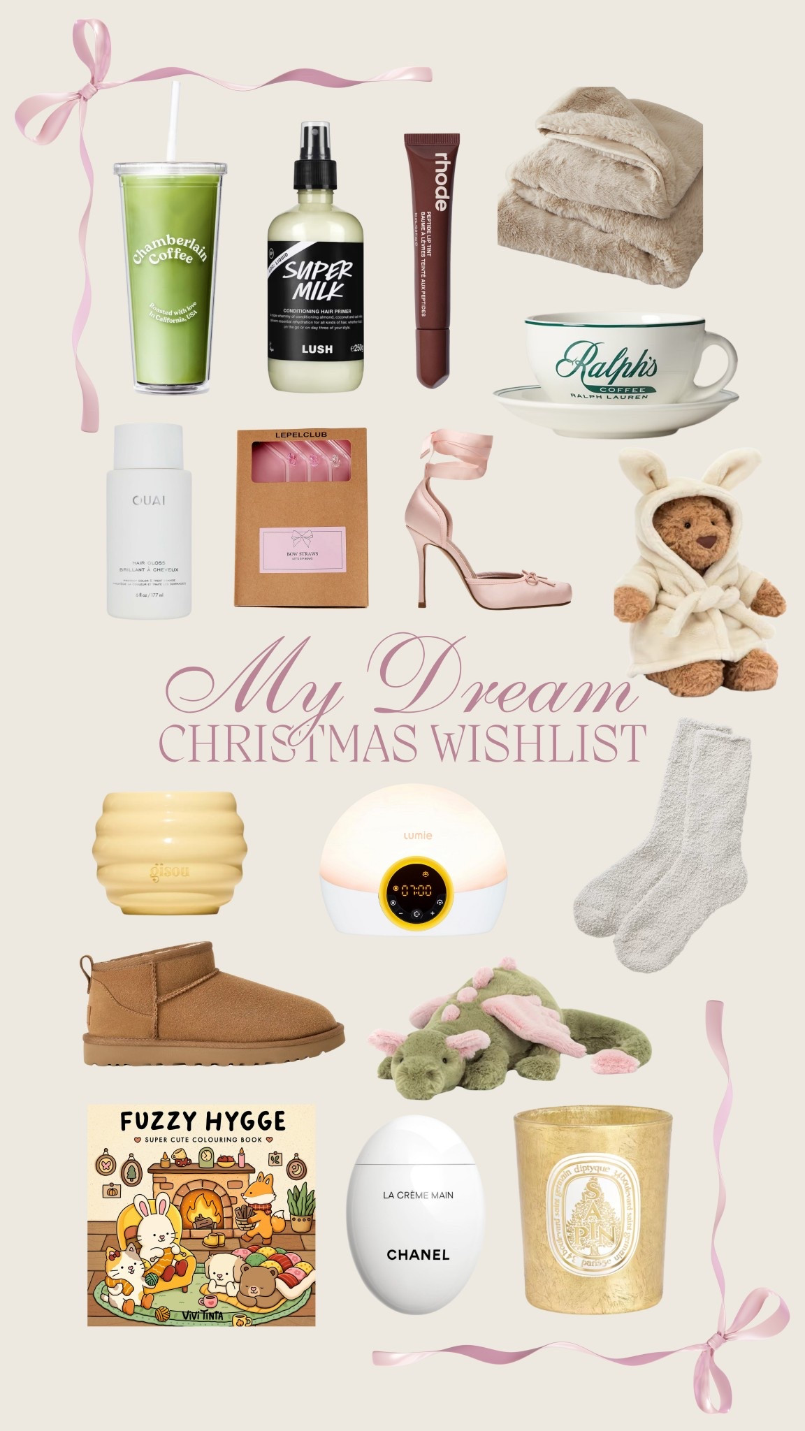 my dream christmas wishlist🎄☁️


Uggs, Jelly cats, White Company, Lush, Ouai, Rhode, Candles, Gift Guide, Matcha

#LTKfestive #LTKgiftguide #LTKwinter