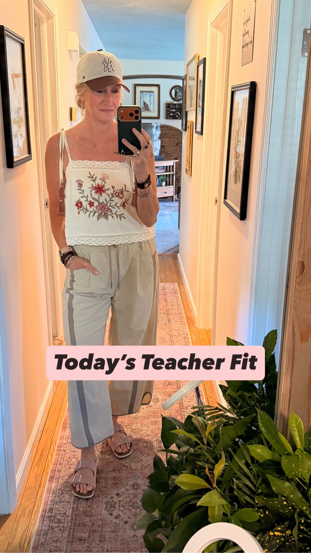💗 Barrel-cut track pants from a local boutique, the prettiest embroidered tank from Target, pink Birkenstocks, & my favorite Yankees cap (the 47 fit every single time).

A little gold. A little silver. A little leather.

The bag is Target too. It was so good I bought it in brown before I could regret it.

Now it’s me, a shit ton of grading, & caffeine.

🩷 Details linked

#LTKStyle #TeacherStyle #TargetStyle #SummerStyle #CasualOutfit

#LTKdayinmylife #LTKootd #LTKmorningroutine