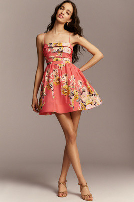 Maeve Sleeveless Fit & Flare Mini Dress | Anthropologie (US)