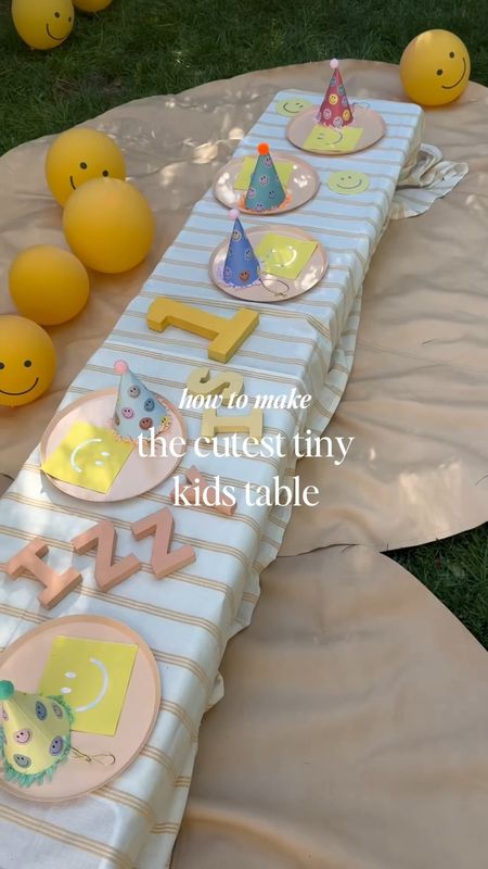 how to make the cutest tiny little kids table— so perfect for any baby/toddler/kids birthday parties 

#LTKKids #LTKFindsUnder50 #LTKParties