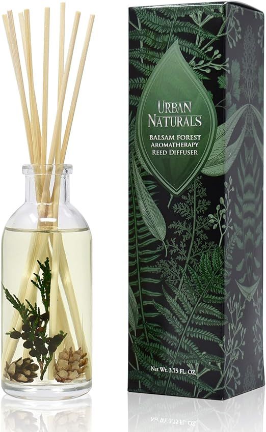 Urban Naturals Balsam Forest Reed Diffuser Oil Set - Real Juniper and Pine Cones – Fragrance No... | Amazon (US)