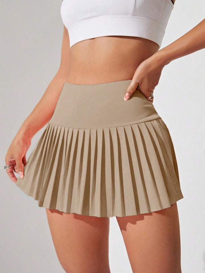 CourtClass Sports Skirt - Skort Solid Color, Fashion For Summer | SHEIN