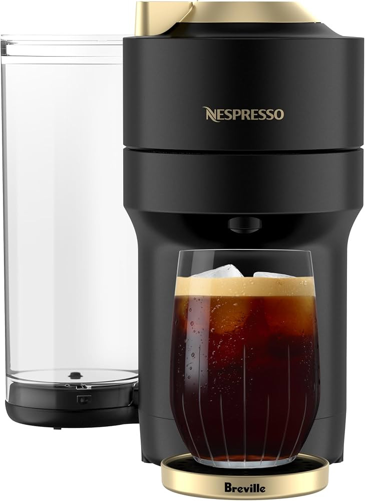 Nespresso Vertuo Pop+ Coffee & Espresso Maker by Breville, Black & Gold | Amazon (US)