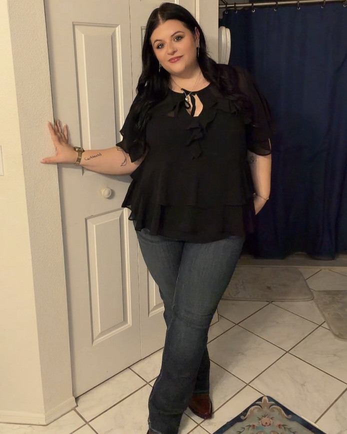 In love with anything ruffled right now. Western line dancing ootd 👢

#LTKPlusSize #LTKootd