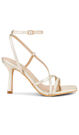 Luna Heel in Gold | Revolve Clothing (Global)